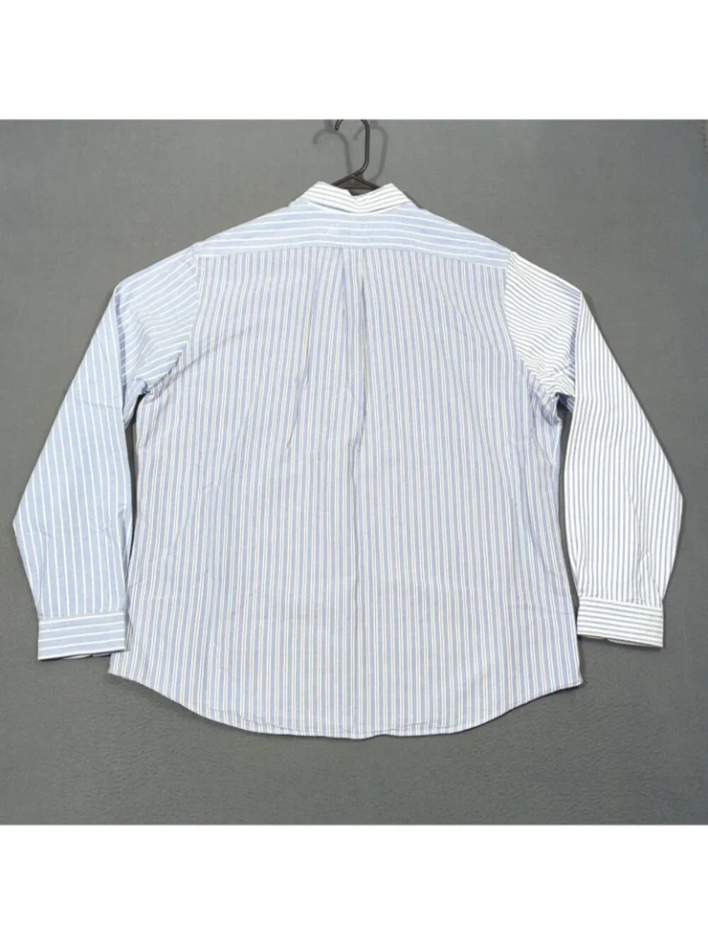 Polo Ralph Lauren Shirt Men's XXL Blue Classic Fit Striped Oxford Fun Shirt OCBD